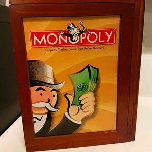 Monopoly Game in Wooden Box